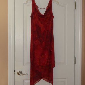 Red dress with glitter by Byer Too!